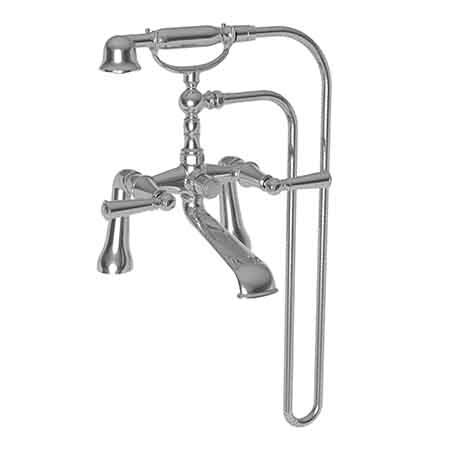 Newport Brass Exposed Tub and Hand Shower Set, Polished Chrome, Deck 2400-4273-26